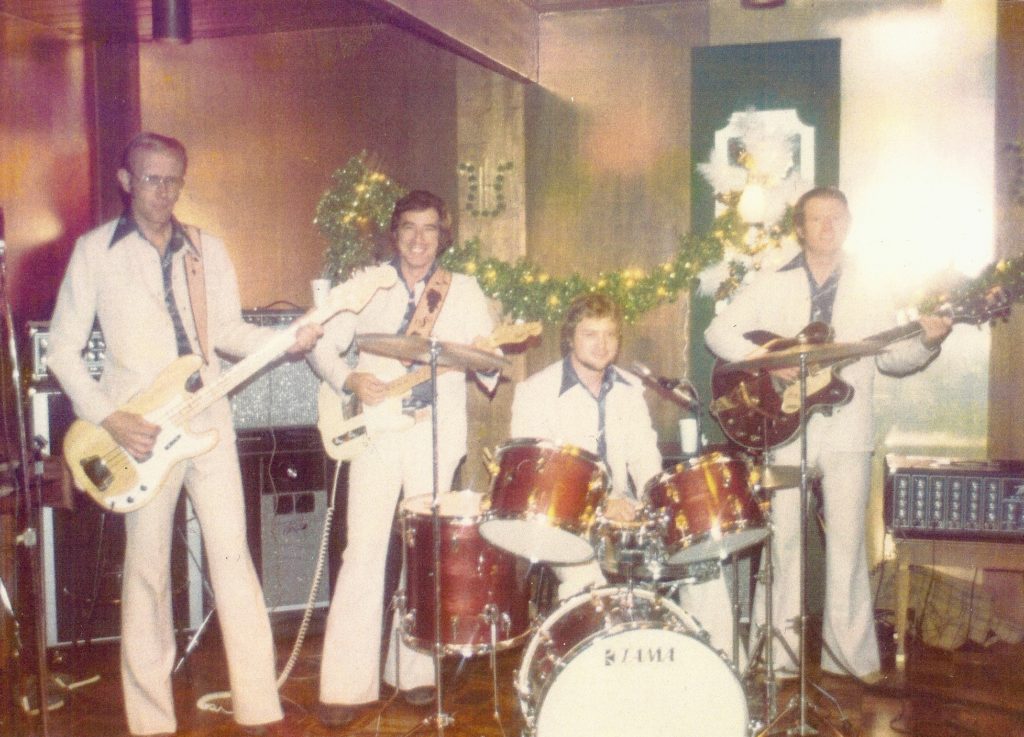 Left to right: Ken Greenwood, Warren Fitzgerald, Butch Scott and Marlin Barnes play together as “The Sundowners.”