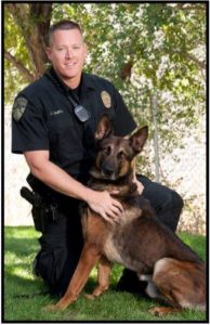 K9 Robbie and Officer Jeff Smith. Photo courtesy of Lehi Police Department