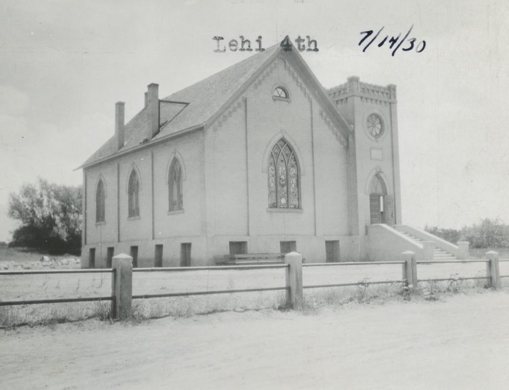 The Lehi 4th Ward Building in 1930. Photo courtesy of the Lehi Historical Society
