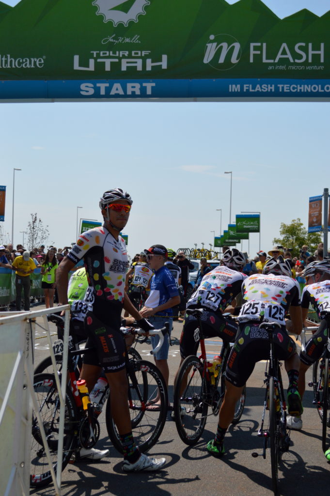 Maxxis team sponsored by Jelly Belly at the starting line. Photo: Nicole Kunze