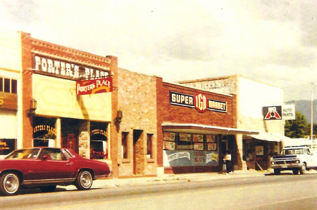 The IGA grocery store on Main Street that Rex co-owned with Boyd Stewart.