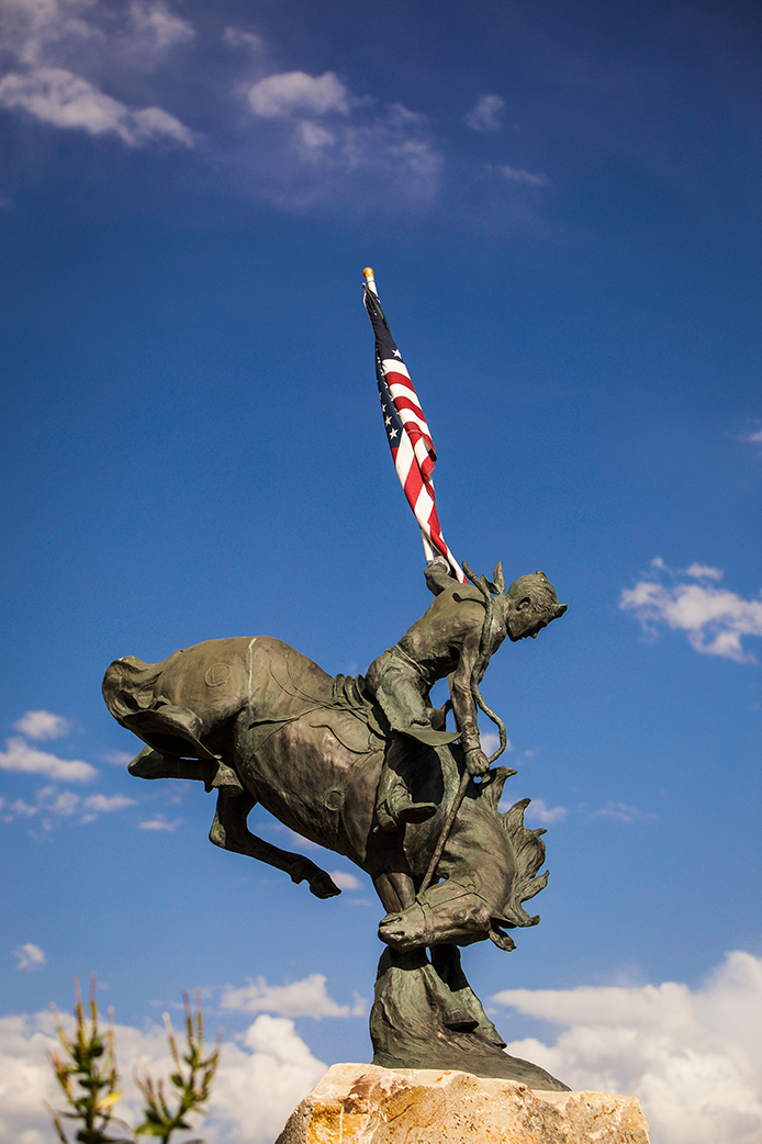 History Of Lehi S Bucking Bronc Sculpture Lehi Free Press